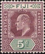 Fiji 1903 - set King Edward VII: 5 p