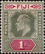 Fiji 1903 - set King Edward VII: 1 sh