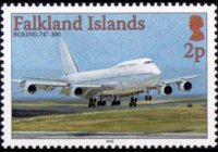 Isole Falkland 2008 - serie Aerei: 2 p
