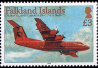 Isole Falkland 2008 - serie Aerei: 3 £