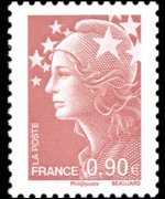 France 2008 - set Beaujard's Marianne: 0,90 €