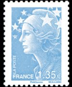 France 2008 - set Beaujard's Marianne: 1.35 €
