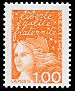 France 1997 - set Luquet's Marianne: 1 fr