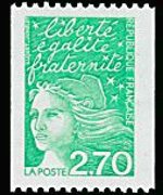 France 1997 - set Luquet's Marianne: 2,70 fr