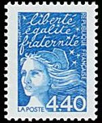 France 1997 - set Luquet's Marianne: 4,40 fr