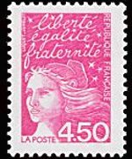 France 1997 - set Luquet's Marianne: 4,50 fr