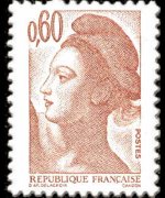 Francia 1982 - serie Marianna di Delacroix: 60 c