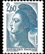 France 1982 - set Delacroix' Marianne: 2,60 fr