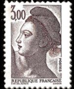 France 1982 - set Delacroix' Marianne: 3 fr