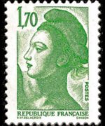 Francia 1982 - serie Marianna di Delacroix: 1,70 fr