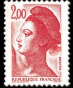 France 1982 - set Delacroix' Marianne: 2 fr