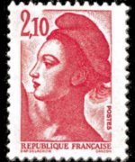 France 1982 - set Delacroix' Marianne: 2,10 fr