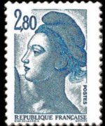 France 1982 - set Delacroix' Marianne: 2,80 fr