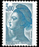 Francia 1982 - serie Marianna di Delacroix: 3 fr