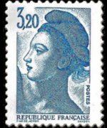 France 1982 - set Delacroix' Marianne: 3,20 fr