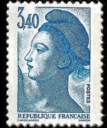 France 1982 - set Delacroix' Marianne: 3,40 fr