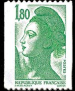 France 1982 - set Delacroix' Marianne: 1,80 fr