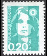 France 1990 - set Briat's Marianne: 20 c