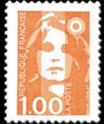 France 1990 - set Briat's Marianne: 1 fr