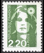 France 1990 - set Briat's Marianne: 2,20 fr