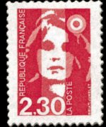 France 1990 - set Briat's Marianne: 2,30 fr