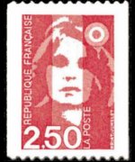 France 1990 - set Briat's Marianne: 2,50 fr