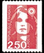 Francia 1990 - serie Marianna di Briat: 2,50 fr