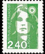 France 1990 - set Briat's Marianne: 2,40 fr