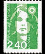 France 1990 - set Briat's Marianne: 2,40 fr