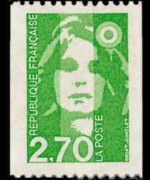 France 1990 - set Briat's Marianne: 2,70 fr