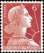 France 1955 - set Müller's Marianne: 6 fr