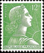 France 1955 - set Müller's Marianne: 12 fr