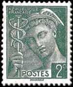 France 1938 - set Mercury: 2 c