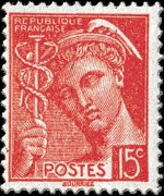 Francia 1938 - serie Testa di Mercurio: 15 c