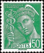 France 1938 - set Mercury: 50 c