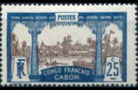 Gabon 1910 - serie Motivi coloniali: 25 c