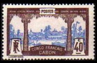 Gabon 1910 - set Colonial subjects: 40 c