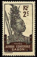 Gabon 1910 - serie Motivi coloniali: 2 c