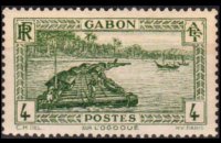 Gabon 1932 - serie Soggetti vari: 4 c