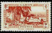 Gabon 1932 - serie Soggetti vari: 2 fr