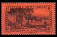 Gabon 1932 - serie Soggetti vari: 10 fr