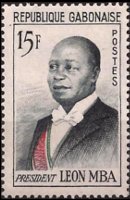 Gabon 1962 - serie Presidente Mba: 15 fr