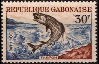 Gabon 1964 - serie Animali: 30 fr