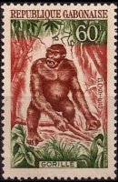 Gabon 1964 - serie Animali: 60 fr