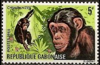 Gabon 1967 - serie Animali: 5 fr