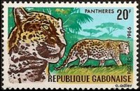 Gabon 1967 - serie Animali: 20 fr