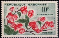 Gabon 1961 - serie Fiori: 10 fr