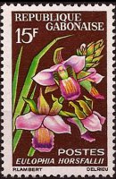 Gabon 1964 - serie Fiori: 15 fr