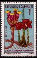 Gabon 1969 - serie Fiori: 1 fr