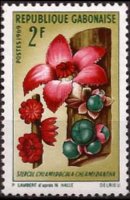 Gabon 1969 - serie Fiori: 2 fr